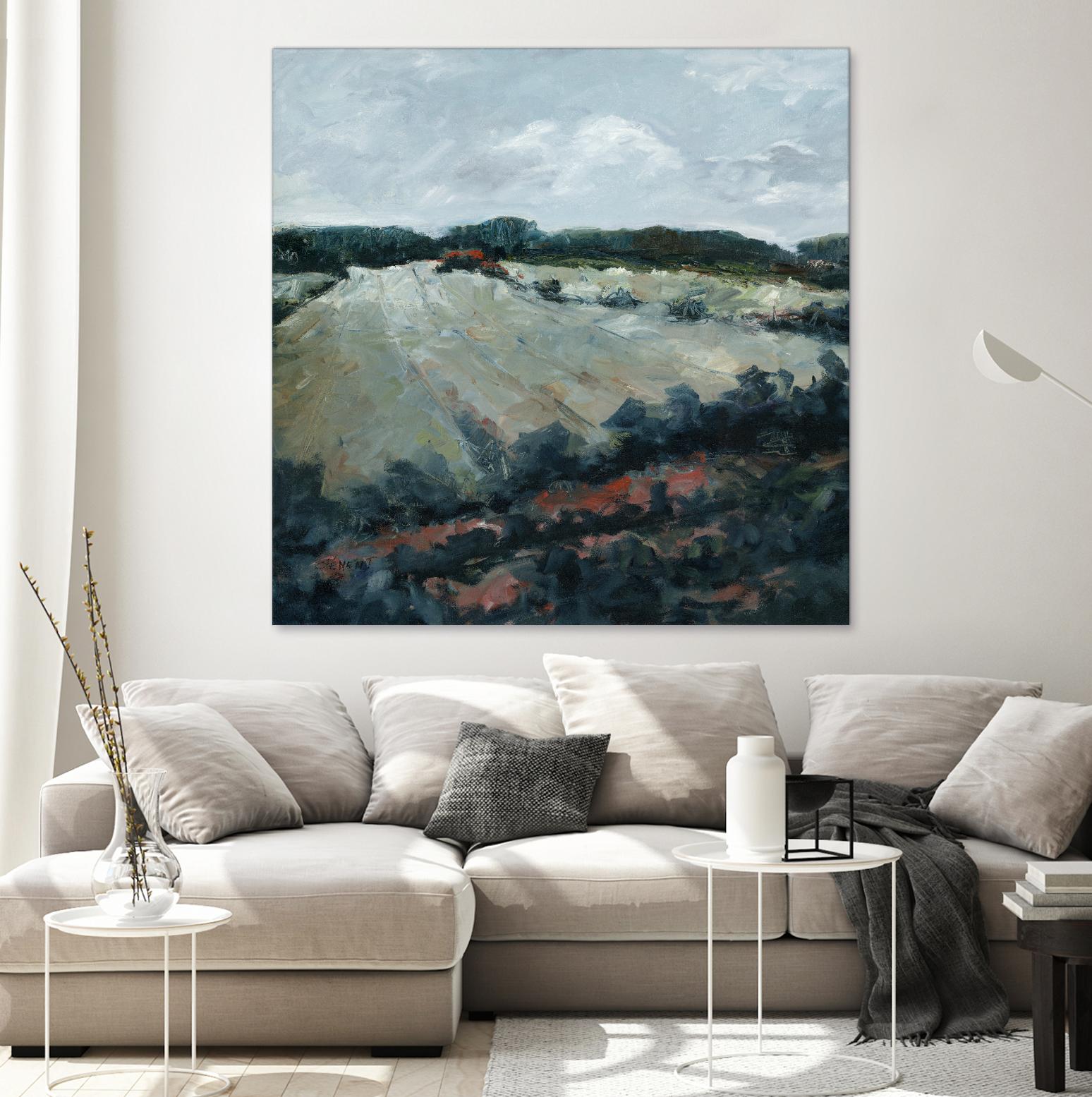 Serene Landscape 5 by Jacques Clement on GIANT ART - green landscape