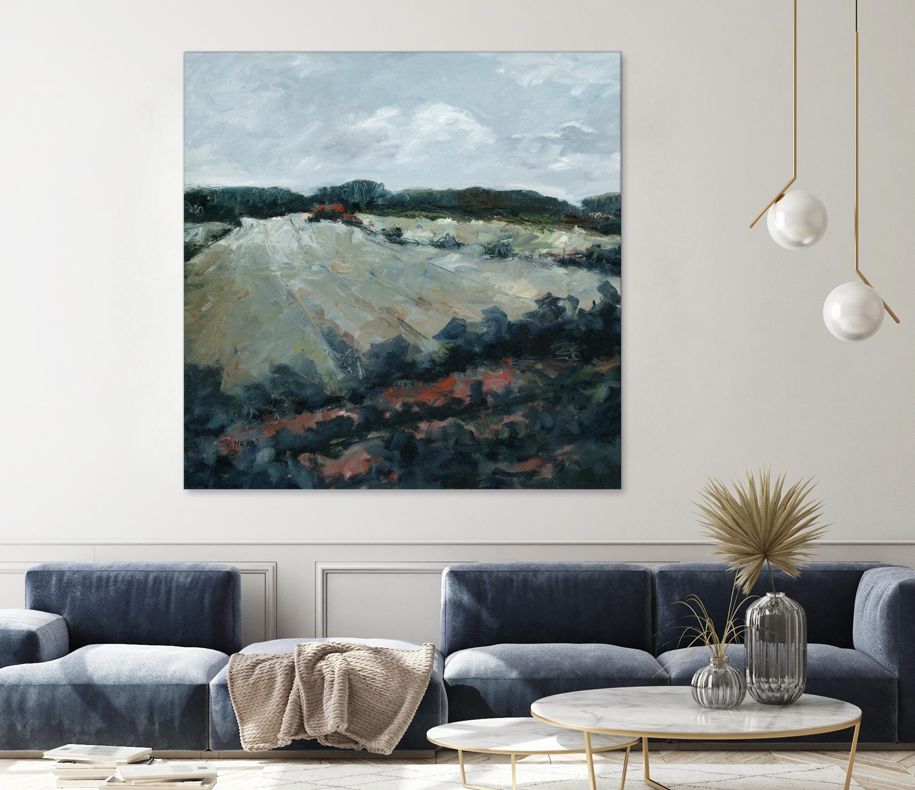 Serene Landscape 5 by Jacques Clement on GIANT ART - green landscape