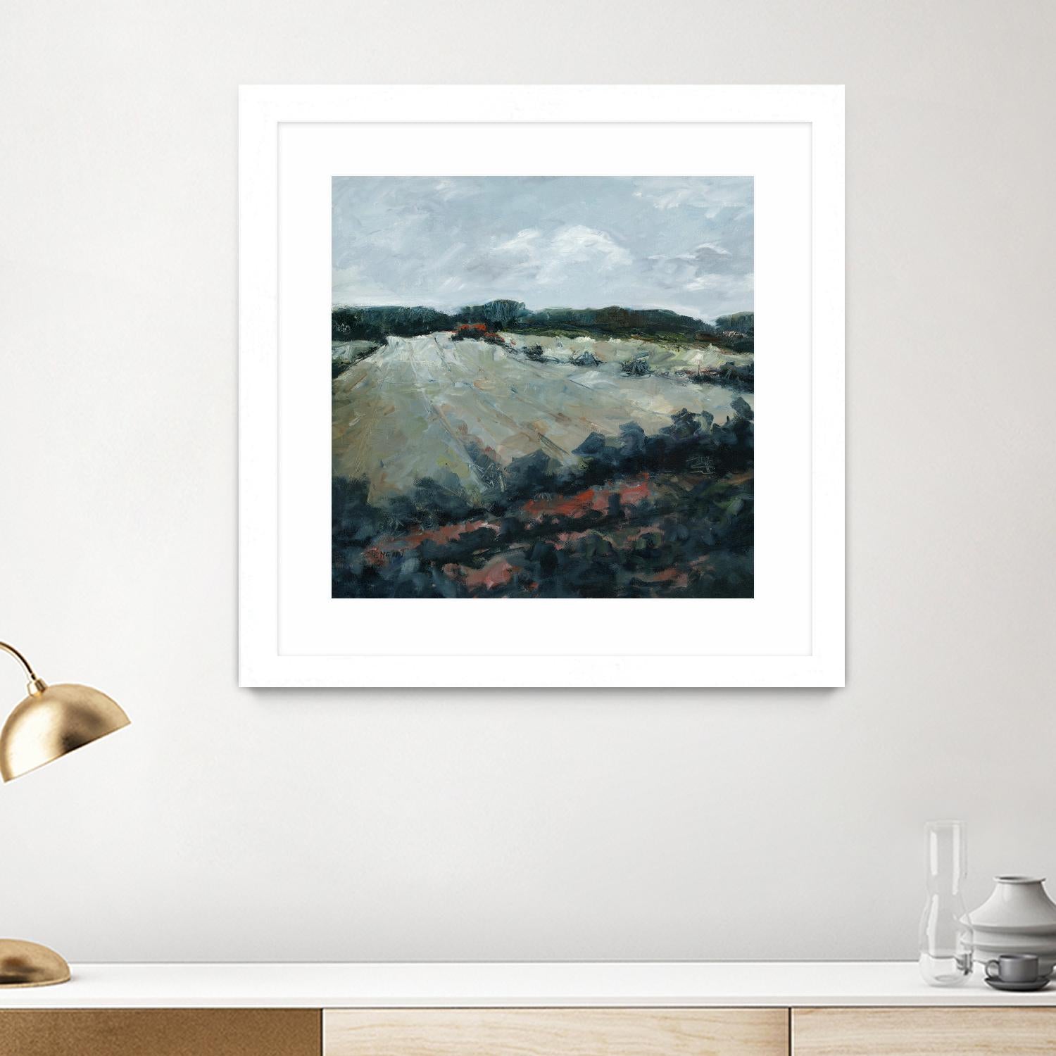 Serene Landscape 5 by Jacques Clement on GIANT ART - green landscape