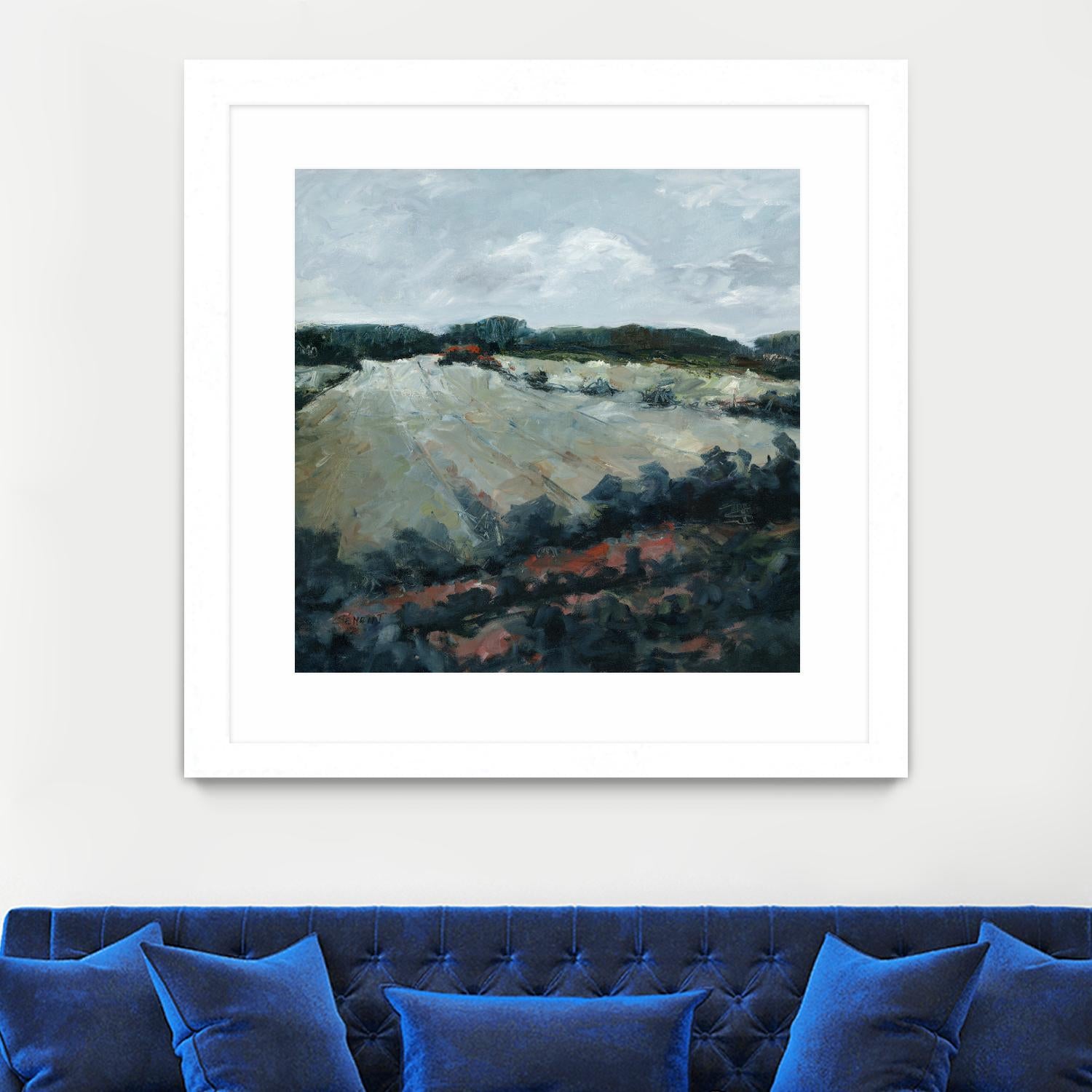 Serene Landscape 5 by Jacques Clement on GIANT ART - green landscape