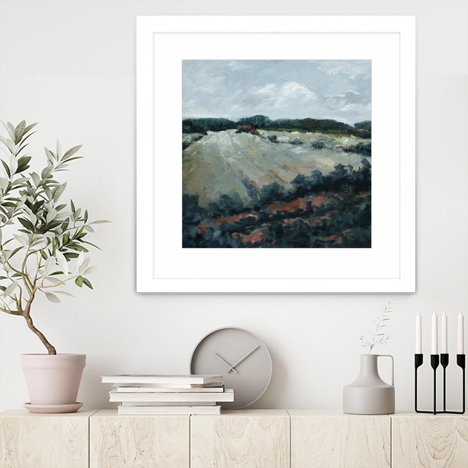 Serene Landscape 5 by Jacques Clement on GIANT ART - green landscape