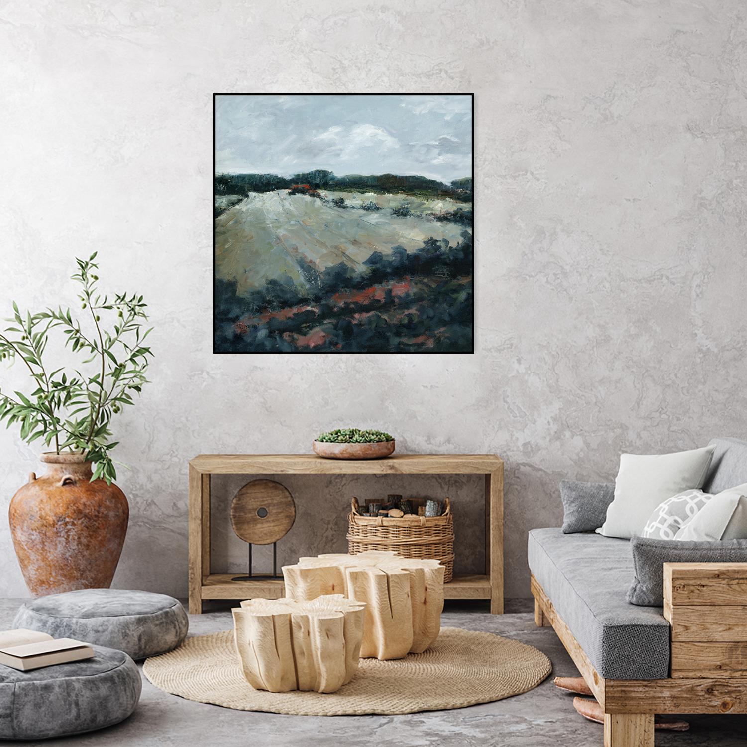 Serene Landscape 5 by Jacques Clement on GIANT ART - green landscape