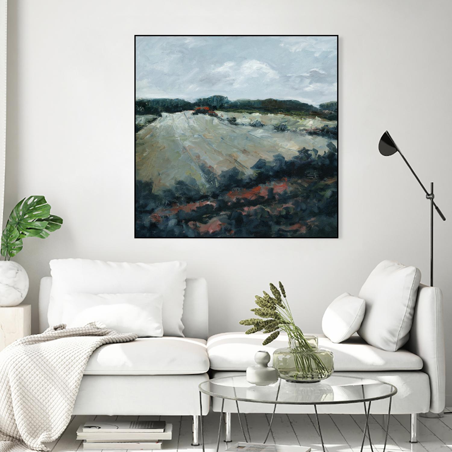 Serene Landscape 5 by Jacques Clement on GIANT ART - green landscape