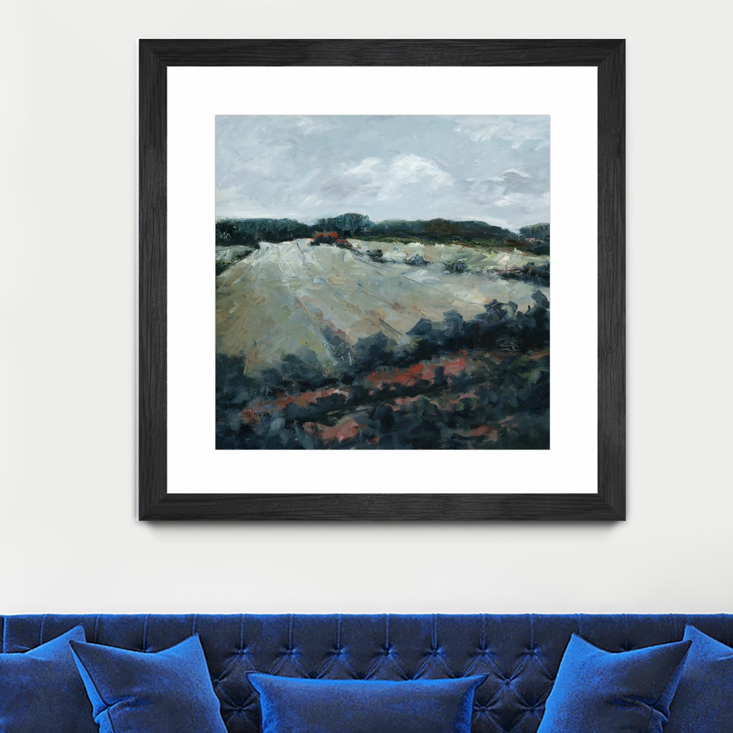 Serene Landscape 5 by Jacques Clement on GIANT ART - green landscape