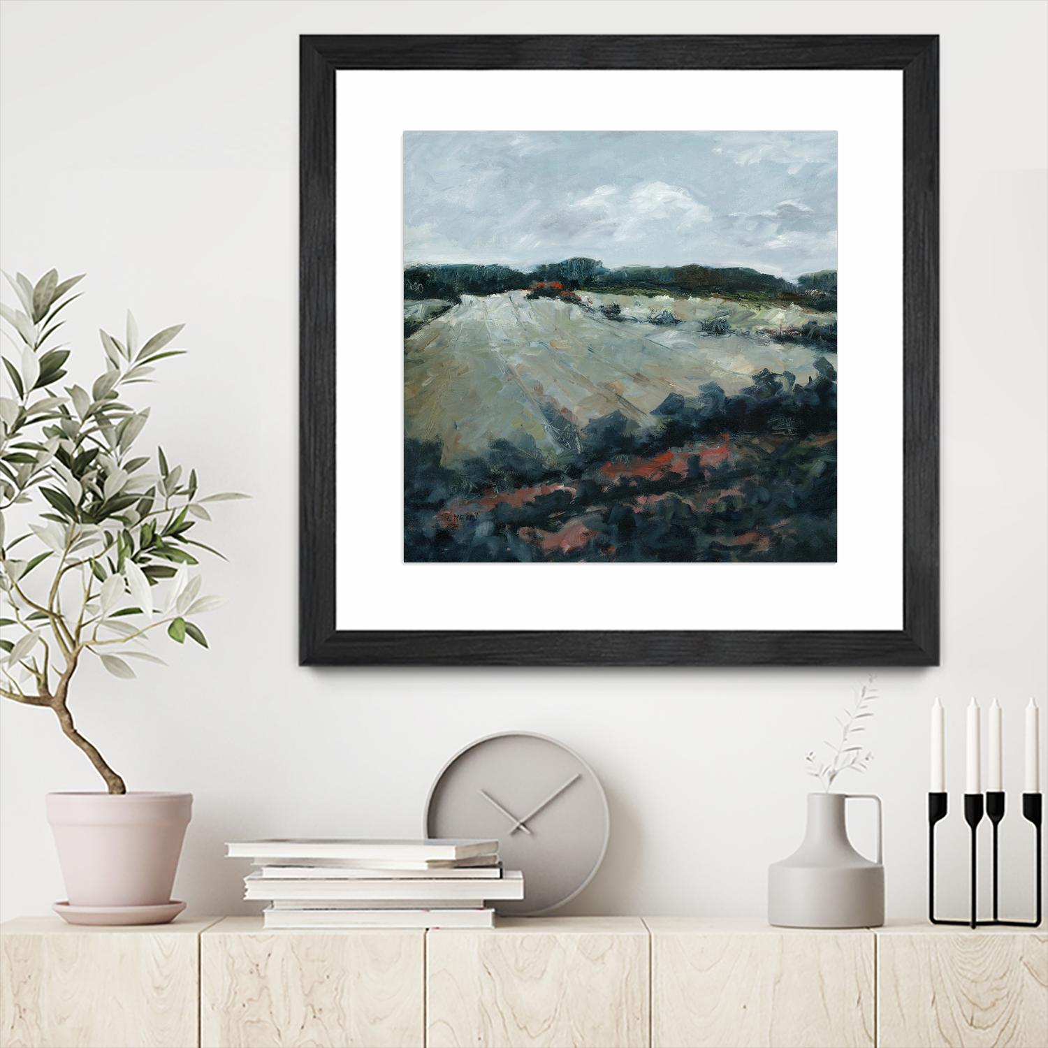 Serene Landscape 5 by Jacques Clement on GIANT ART - green landscape