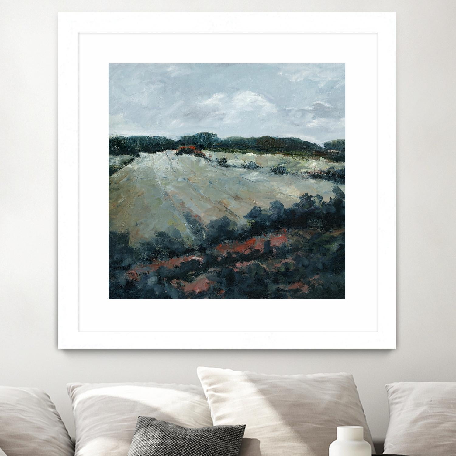 Serene Landscape 5 by Jacques Clement on GIANT ART - green landscape