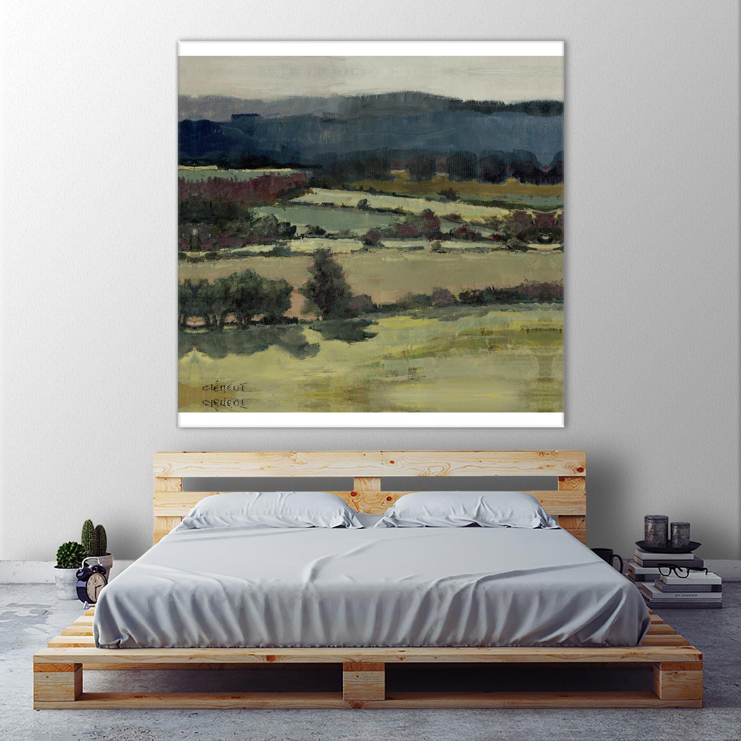 Serene Landscape 6 by Jacques Clement on GIANT ART - blue landscape