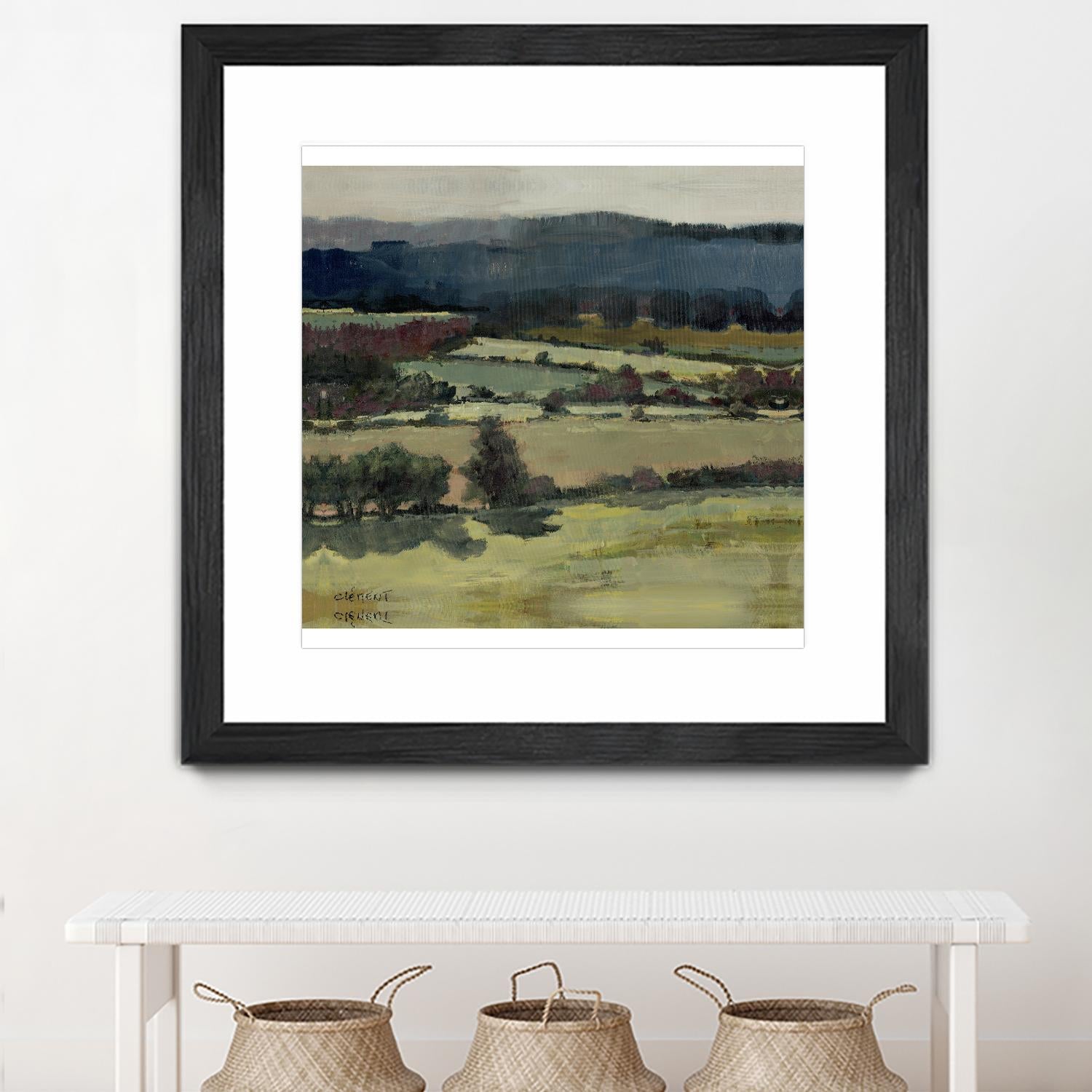 Serene Landscape 6 by Jacques Clement on GIANT ART - blue landscape