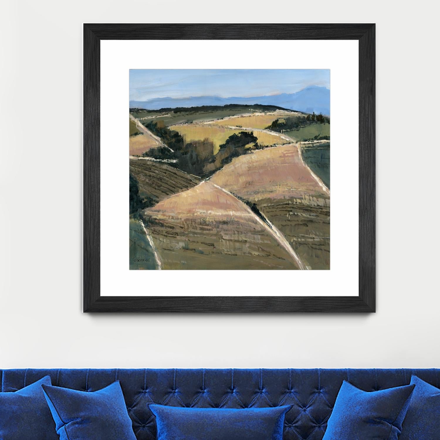 Serene Landscape 9 by Jacques Clement on GIANT ART - pink landscape champs