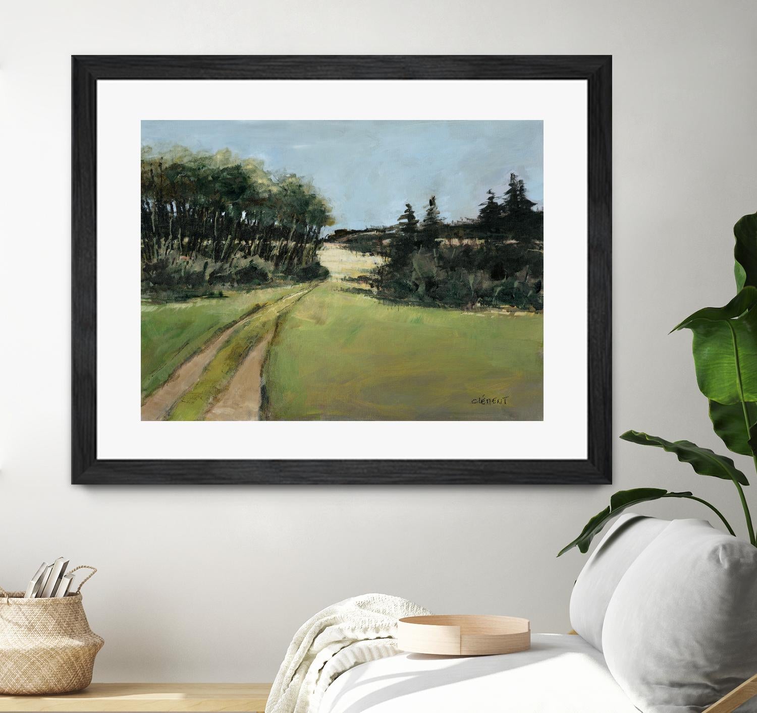 Serene Landscape 10 by Jacques Clement on GIANT ART - green landscape quebec artists