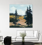Trees 1 by Jacques Clement on GIANT ART - gold landscape sapins