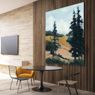 Trees 1 by Jacques Clement on GIANT ART - gold landscape sapins