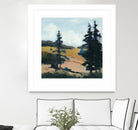 Trees 1 by Jacques Clement on GIANT ART - gold landscape sapins