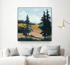 Trees 1 by Jacques Clement on GIANT ART - gold landscape sapins