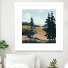 Trees 1 by Jacques Clement on GIANT ART - gold landscape sapins