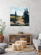 Trees 1 by Jacques Clement on GIANT ART - gold landscape sapins