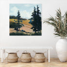 Trees 1 by Jacques Clement on GIANT ART - gold landscape sapins