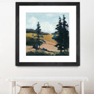 Trees 1 by Jacques Clement on GIANT ART - gold landscape sapins