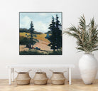 Trees 1 by Jacques Clement on GIANT ART - gold landscape sapins