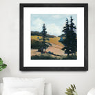 Trees 1 by Jacques Clement on GIANT ART - gold landscape sapins