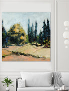 Trees 2 by Jacques Clement on GIANT ART - beige landscape field