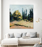 Trees 2 by Jacques Clement on GIANT ART - beige landscape field