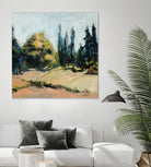 Trees 2 by Jacques Clement on GIANT ART - beige landscape field