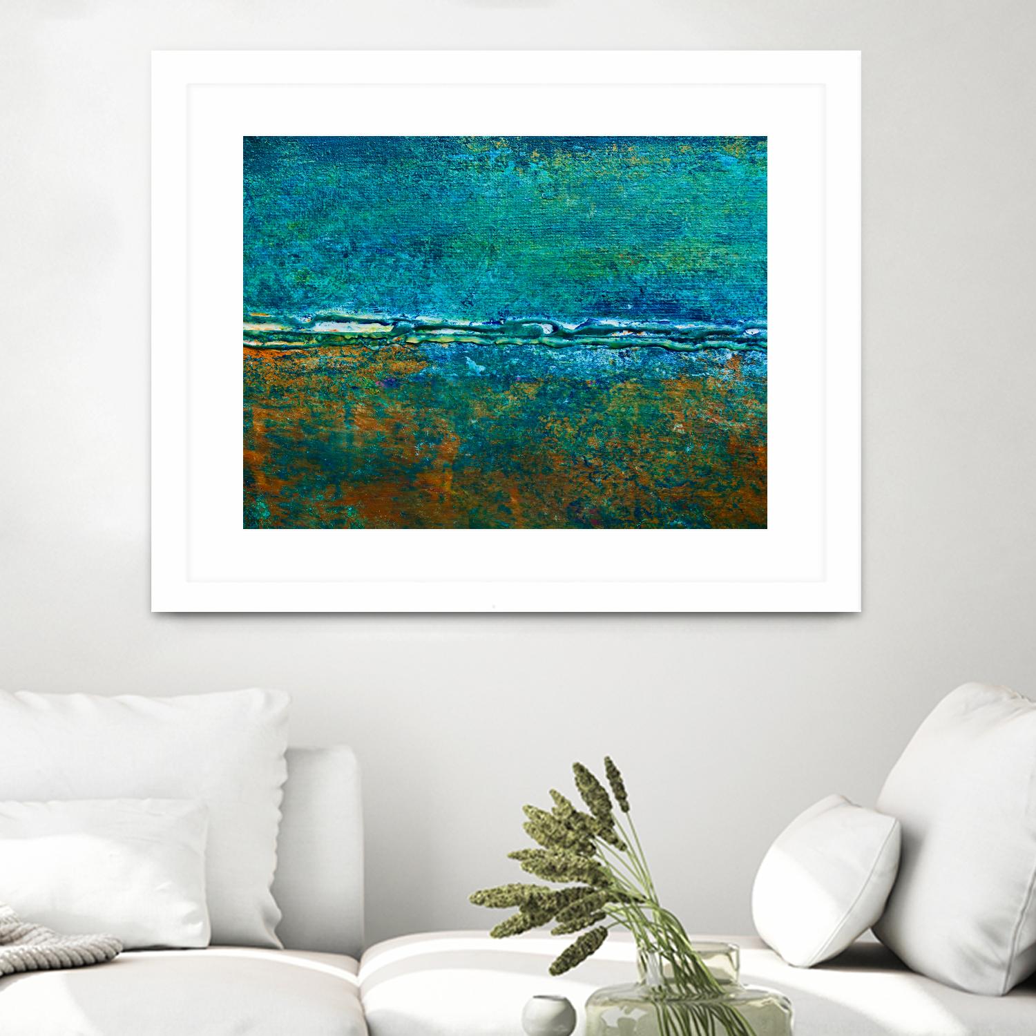 Metal Abstract V by Jean-François Dupuis on GIANT ART - green abstract