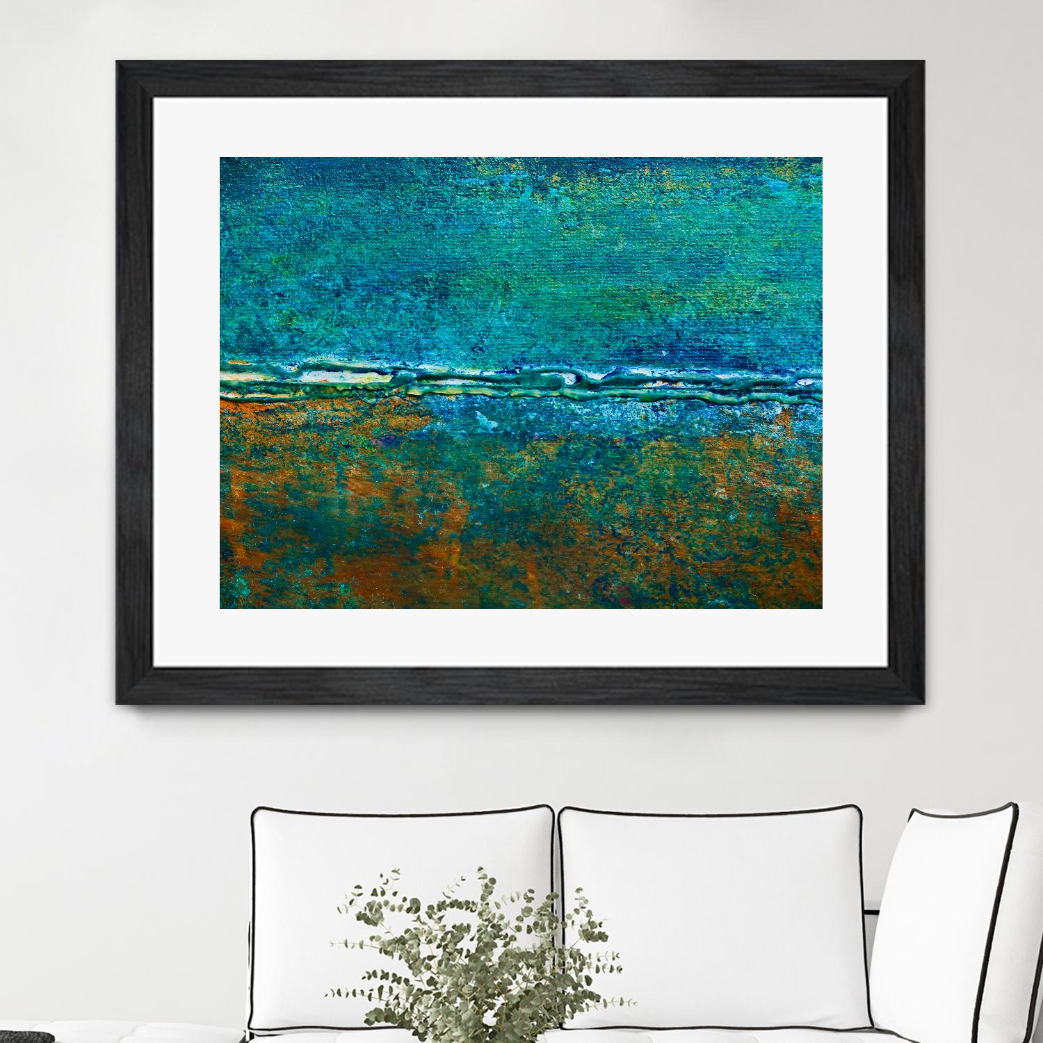 Metal Abstract V by Jean-François Dupuis on GIANT ART - green abstract