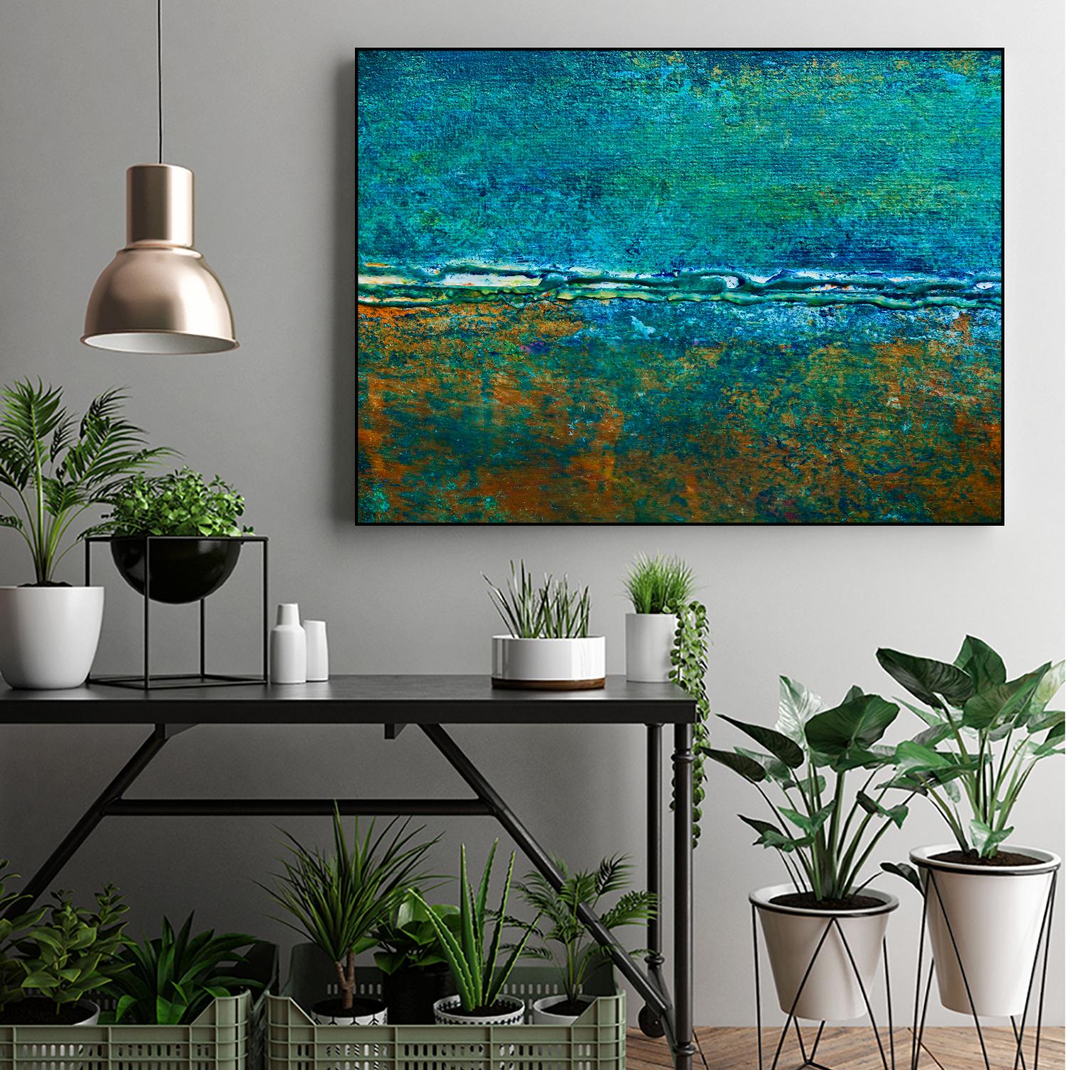 Metal Abstract V by Jean-François Dupuis on GIANT ART - green abstract