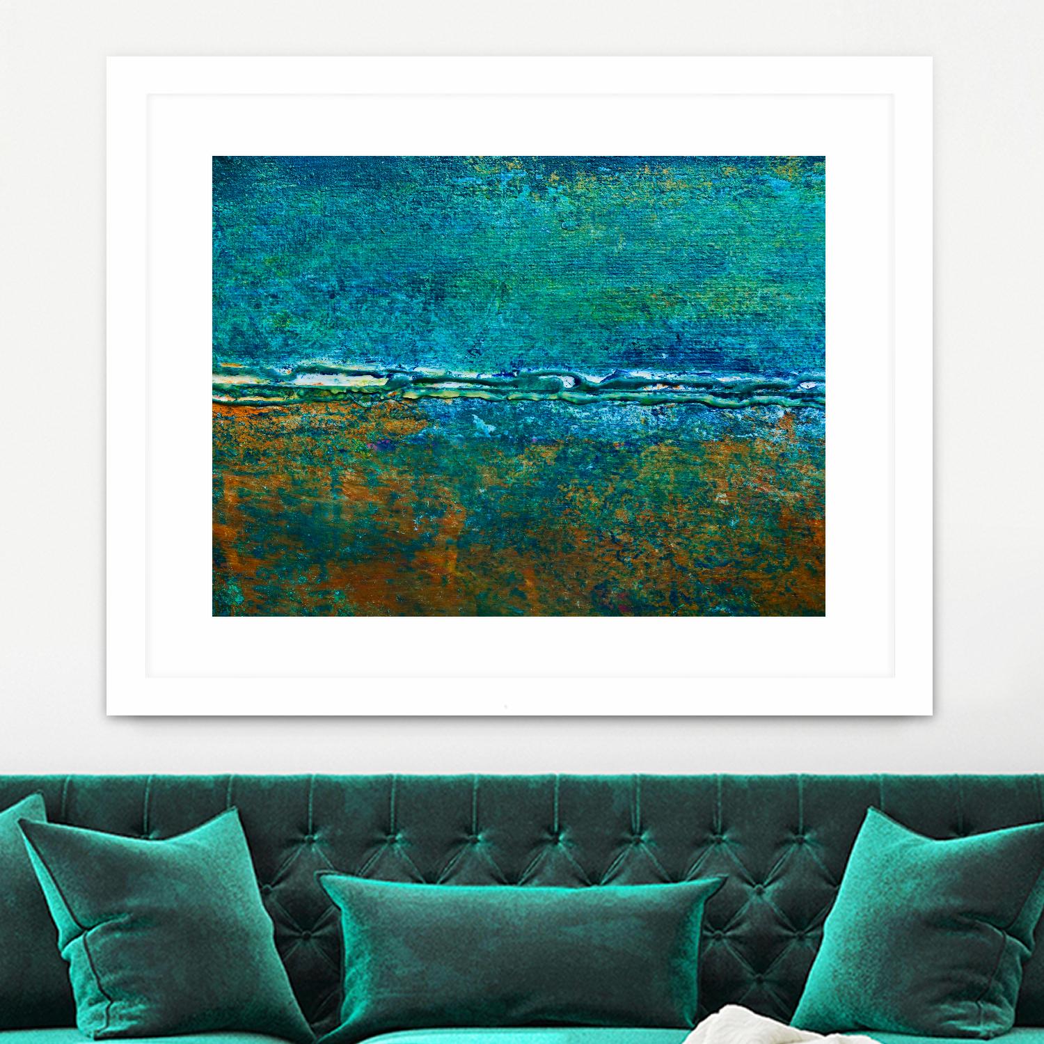 Metal Abstract V by Jean-François Dupuis on GIANT ART - green abstract