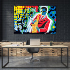 Music Go by Ray Lengelé on GIANT ART - red animé saxo