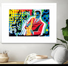 Music Go by Ray Lengelé on GIANT ART - red animé saxo