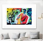 Music Go by Ray Lengelé on GIANT ART - red animé saxo