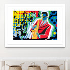 Music Go by Ray Lengelé on GIANT ART - red animé saxo