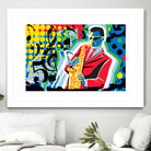 Music Go by Ray Lengelé on GIANT ART - red animé saxo