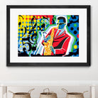 Music Go by Ray Lengelé on GIANT ART - red animé saxo