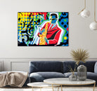 Music Go by Ray Lengelé on GIANT ART - red animé saxo