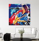 Bloody Blues by Ray Lengelé on GIANT ART - red animé musicien