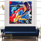 Bloody Blues by Ray Lengelé on GIANT ART - red animé musicien