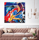 Bloody Blues by Ray Lengelé on GIANT ART - red animé musicien