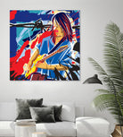 Bloody Blues by Ray Lengelé on GIANT ART - red animé musicien