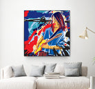 Bloody Blues by Ray Lengelé on GIANT ART - red animé musicien