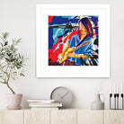 Bloody Blues by Ray Lengelé on GIANT ART - red animé musicien