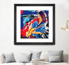 Bloody Blues by Ray Lengelé on GIANT ART - red animé musicien