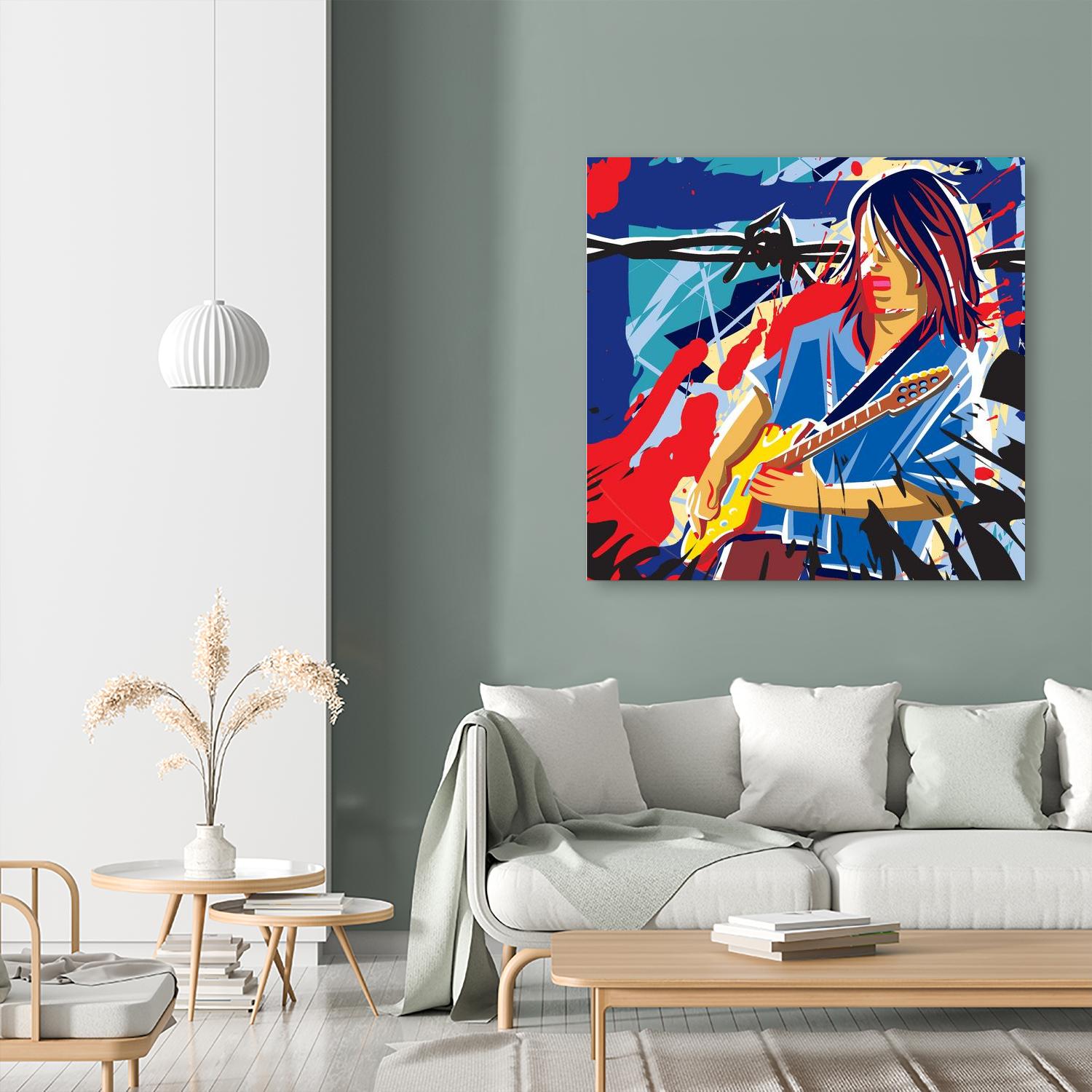 Bloody Blues by Ray Lengelé on GIANT ART - red animé artistes du québec