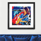 Bloody Blues by Ray Lengelé on GIANT ART - red animé musicien