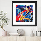 Bloody Blues by Ray Lengelé on GIANT ART - red animé musicien