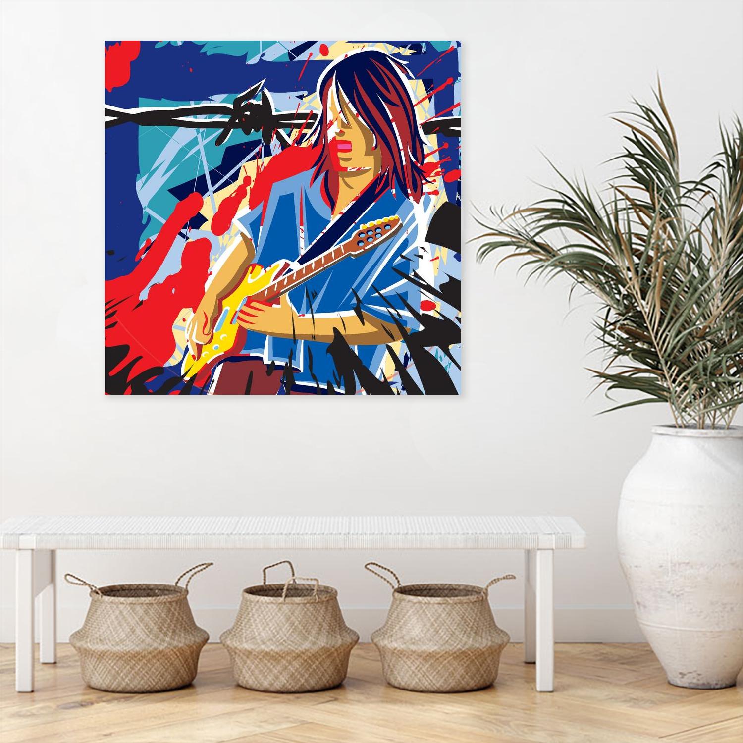 Bloody Blues by Ray Lengelé on GIANT ART - red animé artistes du québec