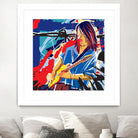 Bloody Blues by Ray Lengelé on GIANT ART - red animé musicien